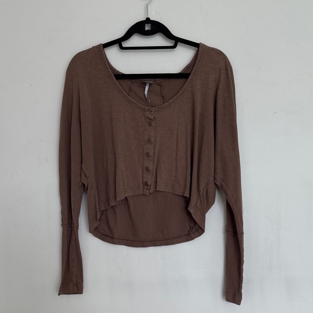 bobi Brown Cropped Button-Up Top